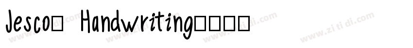 Jesco3 Handwriting字体转换